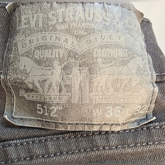 Levis Mens Black 612s Tapered, 36 Waist/ 32 Leg - Picture 4 of 10